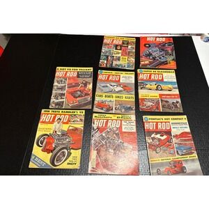 1960's‎ Lot of 8 Vintage Hot Rod Magazines